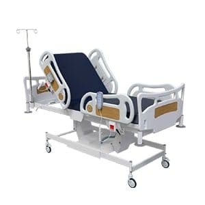 Height Adjustable ICU Bed With Centralized Control For Castor Locking