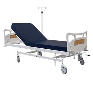 ICU Bed With Collapsible Handle For Backrest