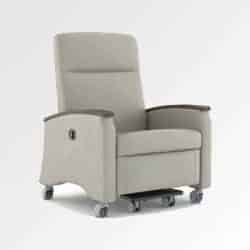 Cozy White Colour recliner displayed in white Background from Inspace Healthcare furniture