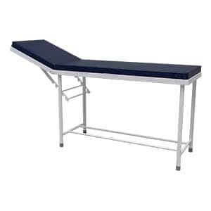 Simple clinical patient examination couch with headrest adjustment